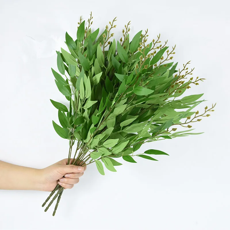 Ruscus Stem Faux - Tanaman Buatan Batang Hijau Ruscus Italia