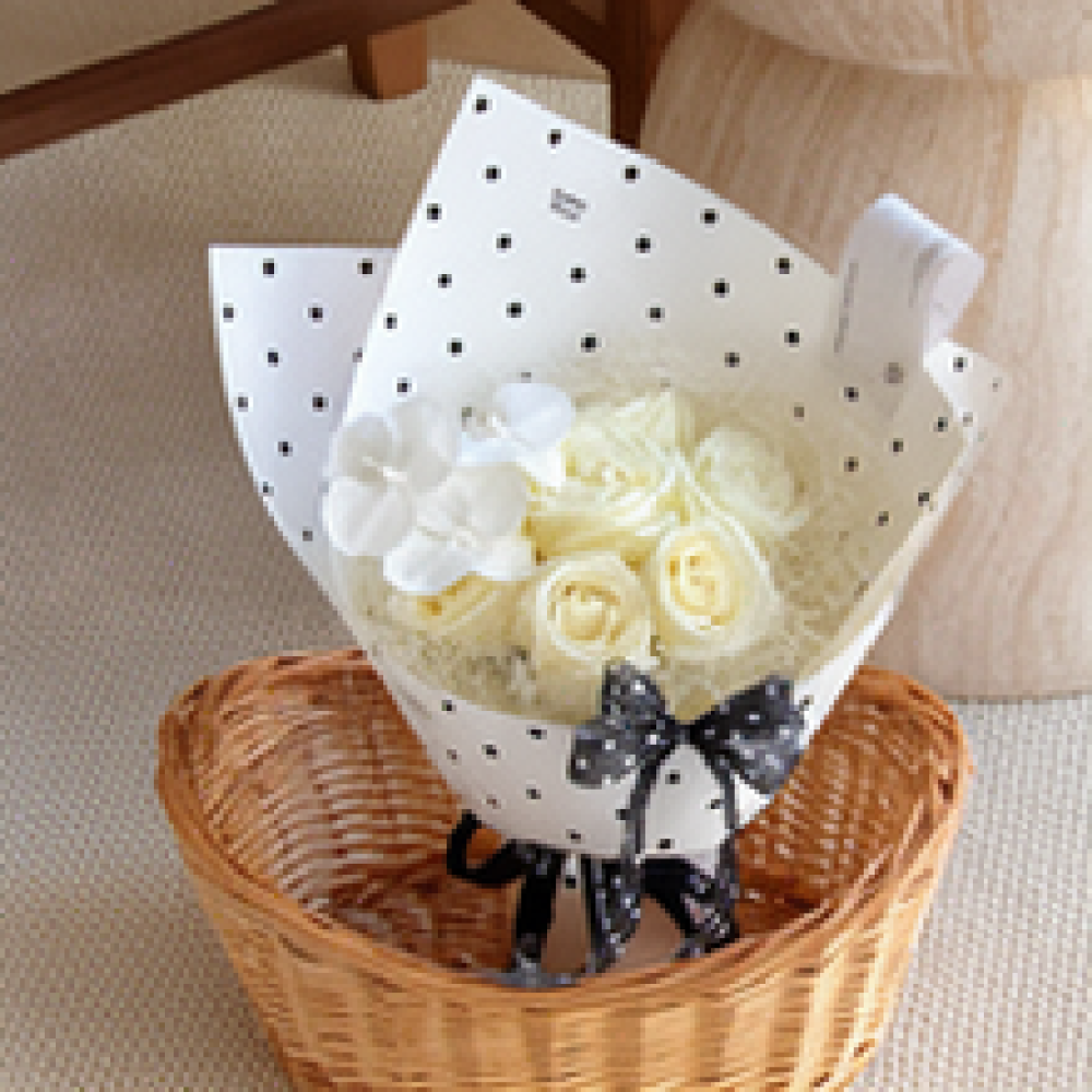 Florist Supply Shop - Kertas Kraft Tekstur Daun Alami untuk
