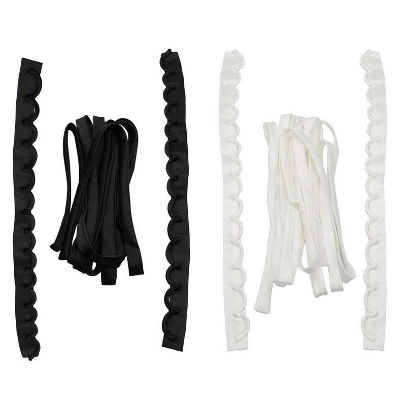 Ribbon Wired Satin - Gaun pernikahan Satin pengganti ritsleting, Kit