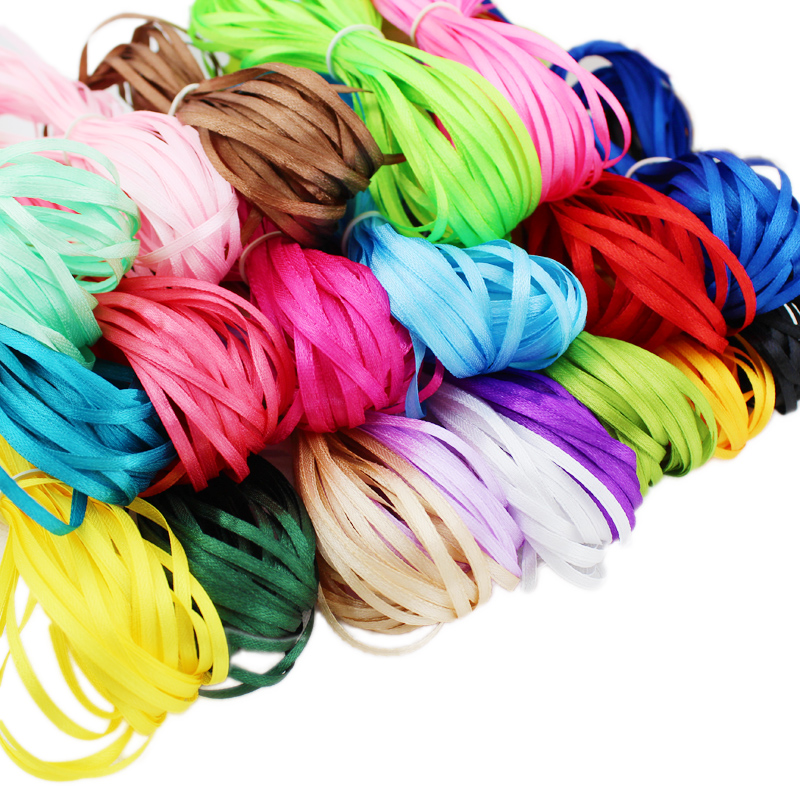 Ribbon Wired Satin - (40 Meter/Lot) 1/8' (3mm) Pita Satin