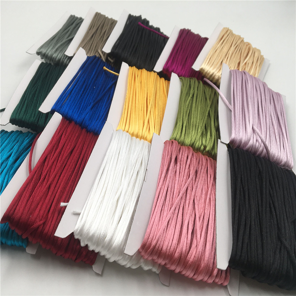 2Mm Kepang Macrame Sutra Tali  - Ribbon Wired Satin ulasan dan harga