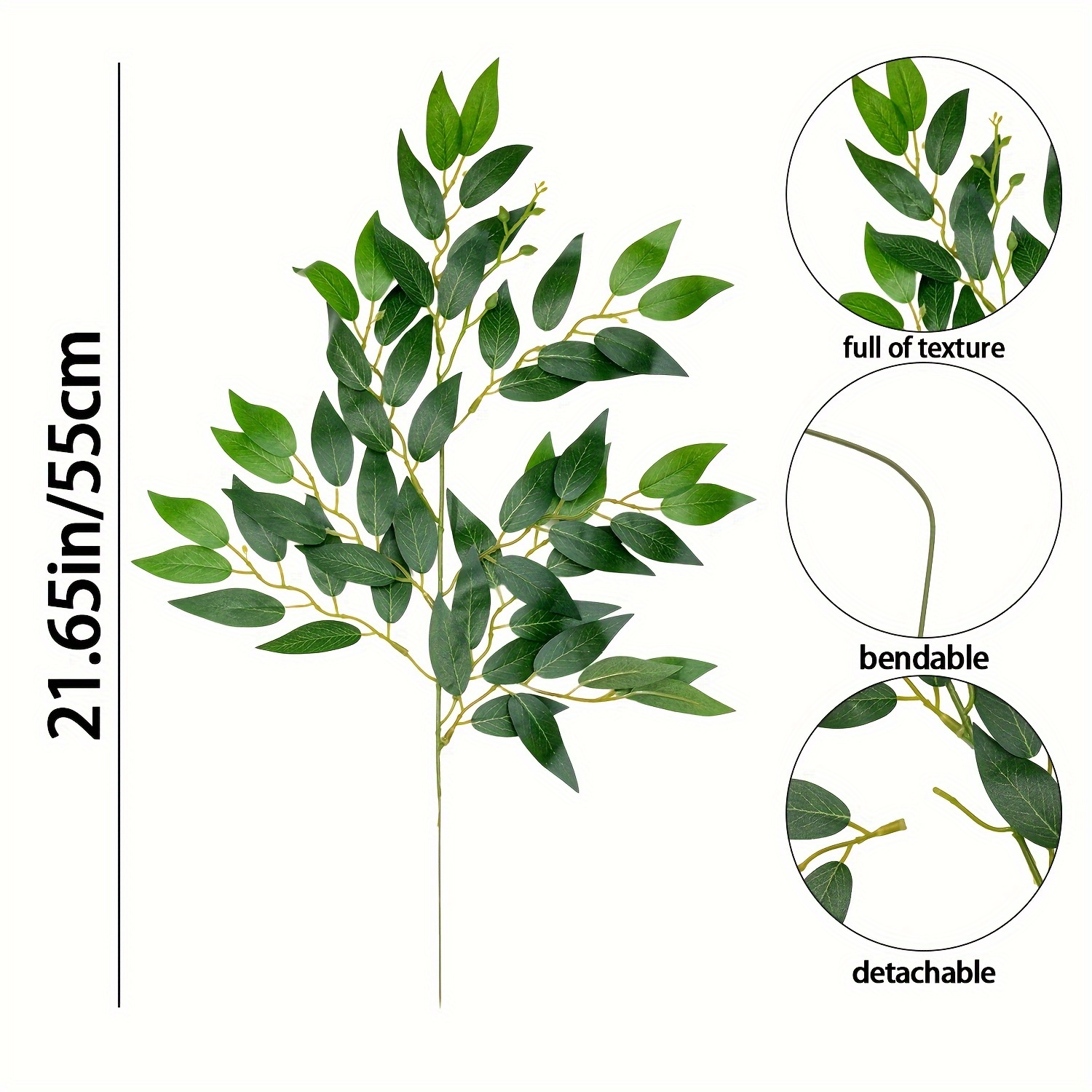 Ranting Daun Ruscus Italia Pal - Ruscus Stem Faux ulasan dan harga