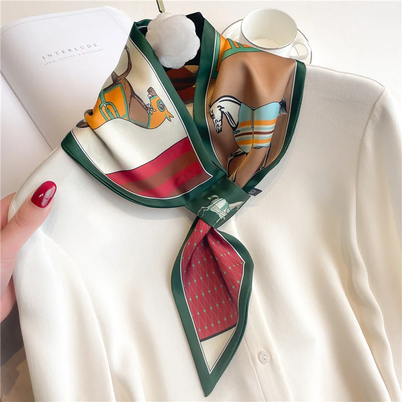 Syal syal syal ketat merek mew - Ribbon Wired Satin ulasan dan harga