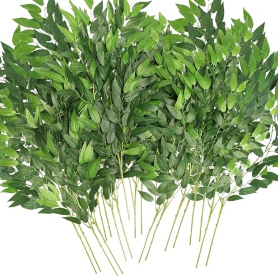 Batang Ruscus Italia Buatan, 2 - Ruscus Stem Faux ulasan dan harga