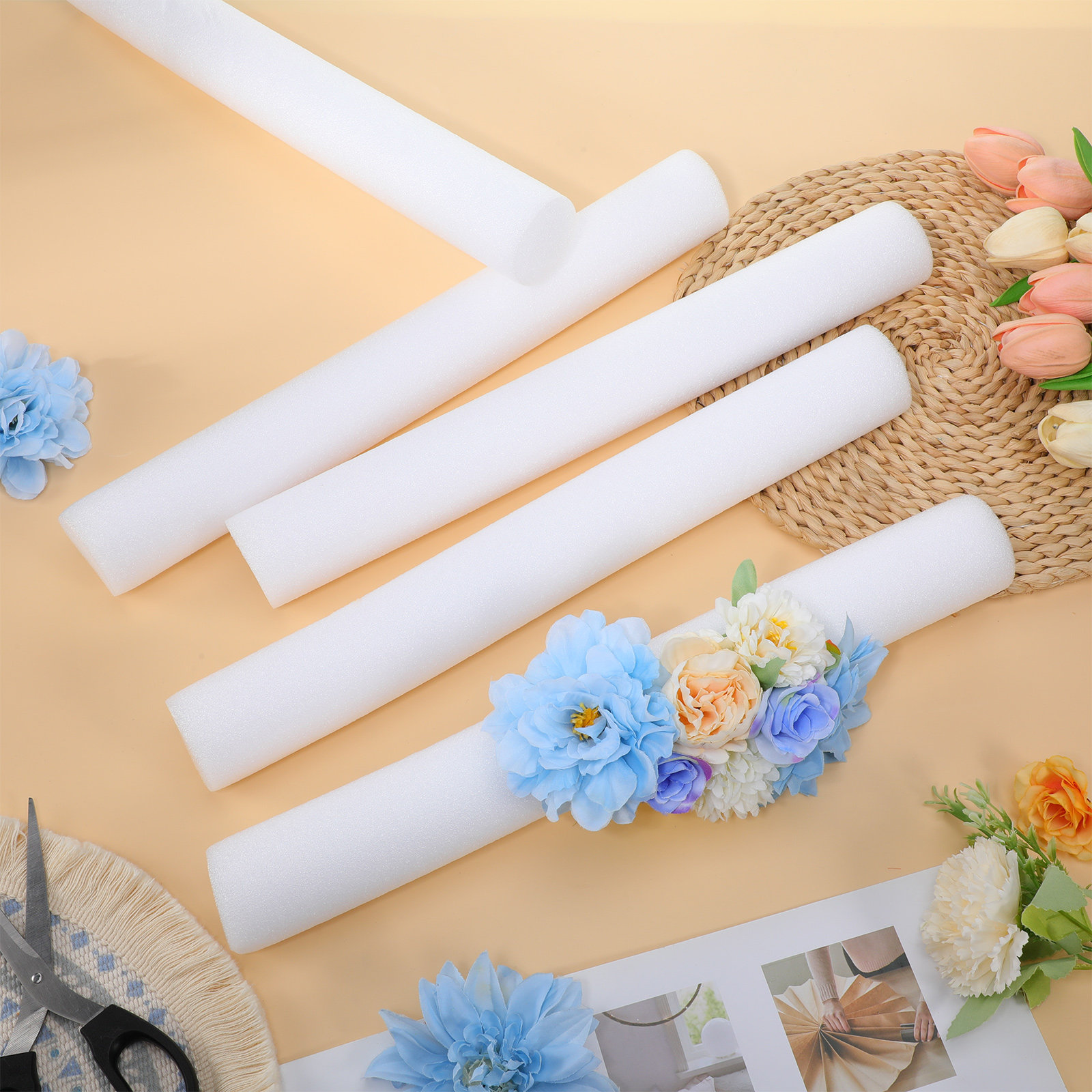 5Pcs Batang Busa 40Cm untuk De - Florist Supply Shop ulasan dan harga
