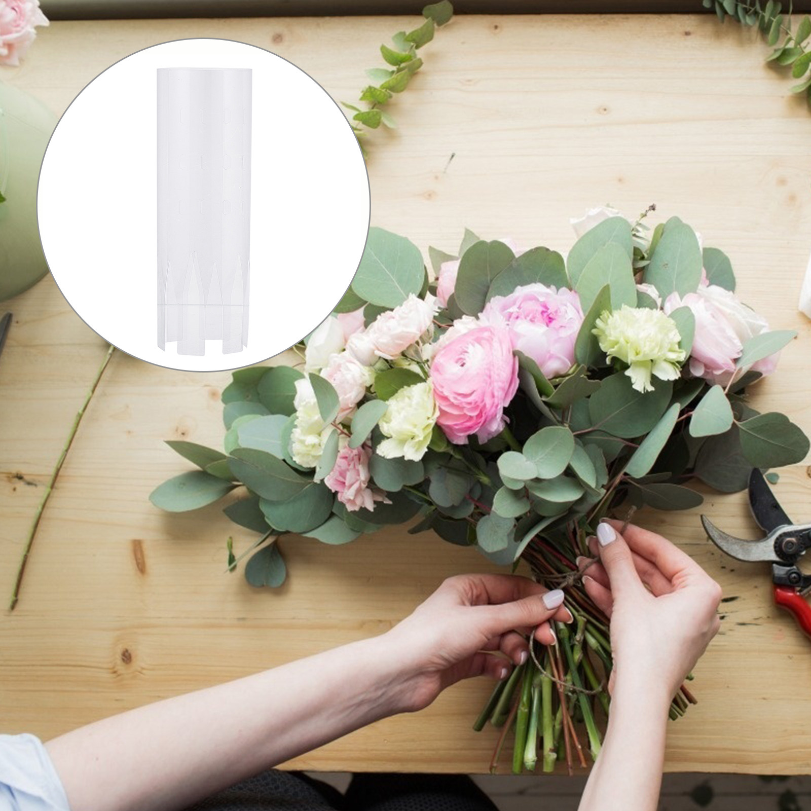 10Pcs Bingkai Buket Plastik, A - Florist Supply Shop ulasan dan harga