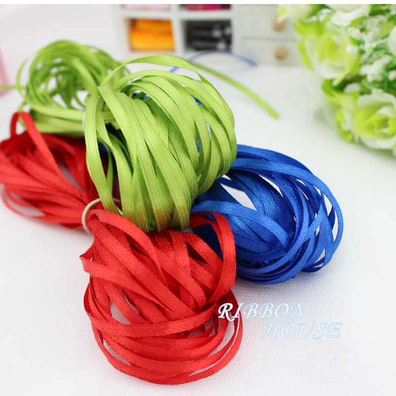 (40 Meter/Lot) 1/8' (3mm) Pita - Ribbon Wired Satin ulasan dan harga