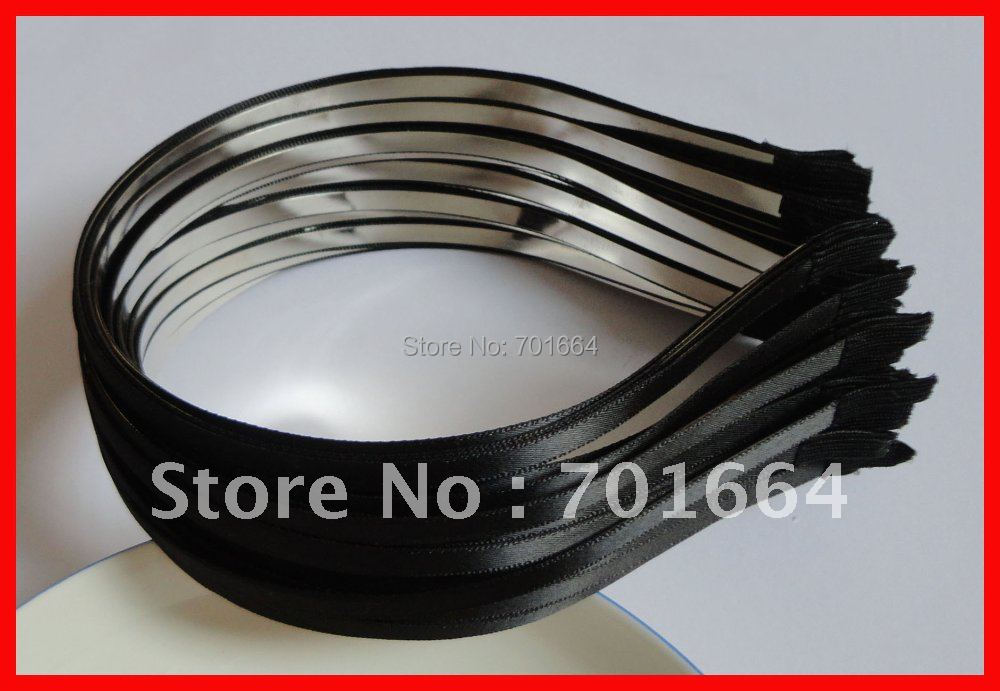 10 Buah 5Mm Pita Satin Hitam T - Ribbon Wired Satin ulasan dan harga