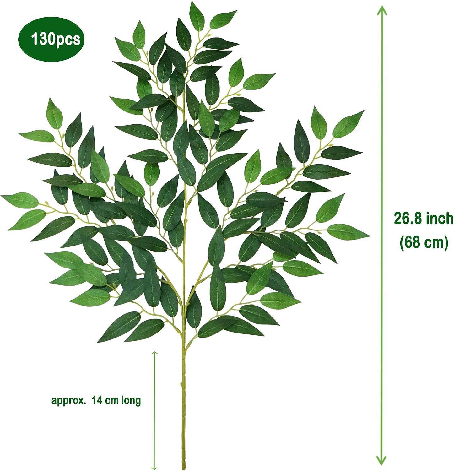 130 Buah Batang Daun Ruscus Sm - Ruscus Stem Faux ulasan dan harga