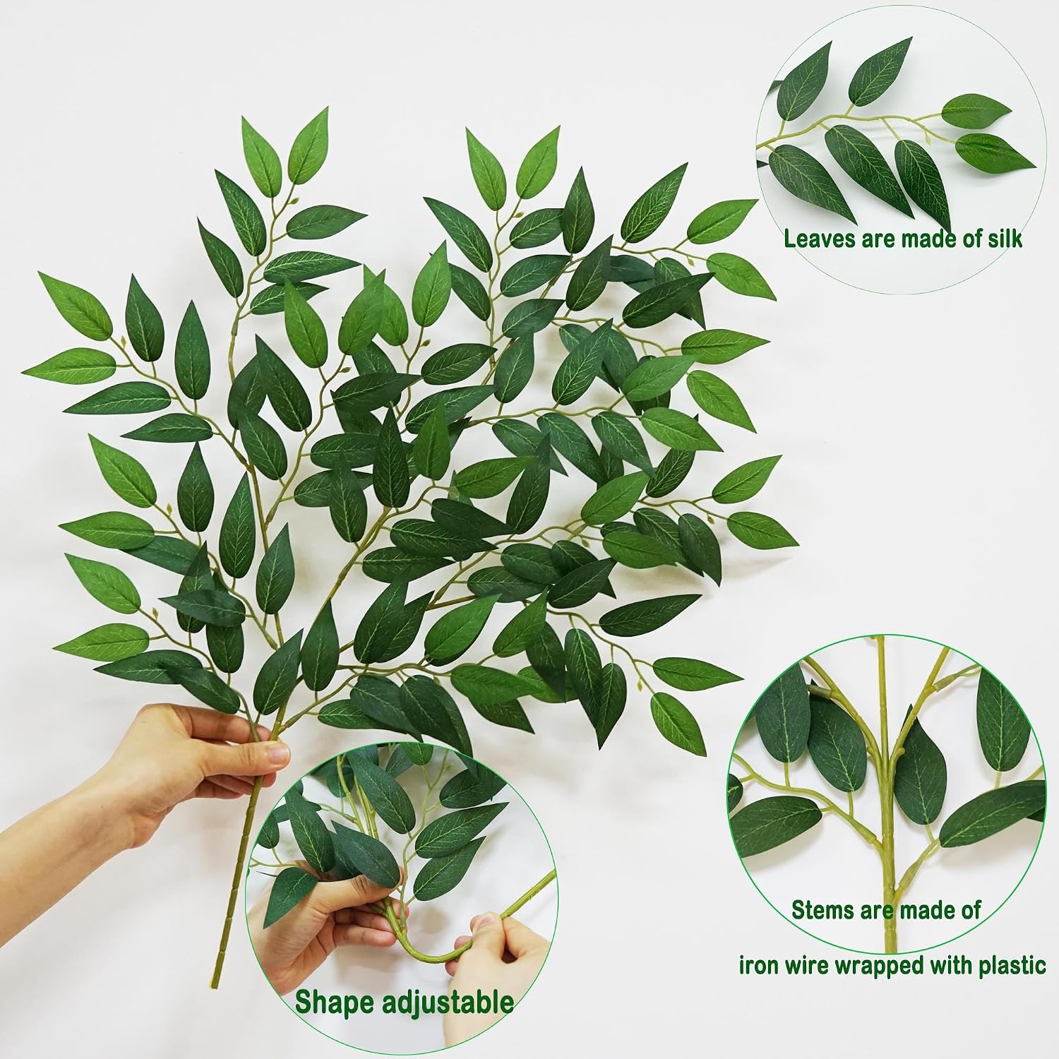 130 Buah Batang Daun Ruscus Sm - Ruscus Stem Faux ulasan dan harga
